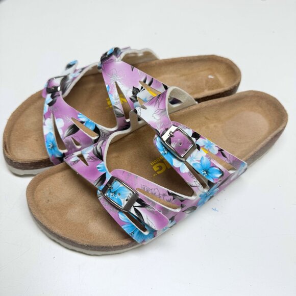 Birkenstock Florida Birko-Flor Sandals – Women’s Size 40 – New – Pink/Purple - Picture 4 of 10